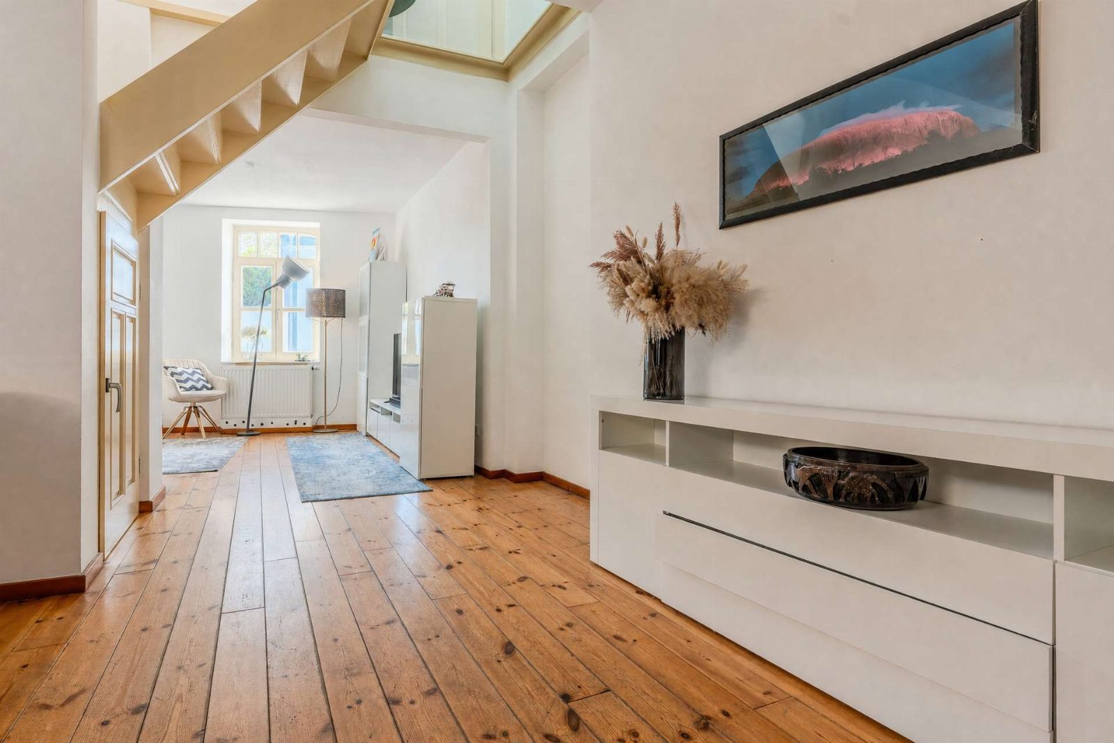 Vorderhaus · Wohnbereich mit Dielenboden